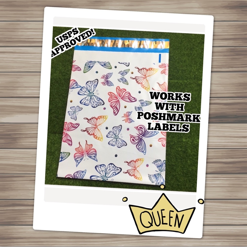 20 Butterfly ( 10” X 13”)  Poly Mailers - Picture 2 of 7